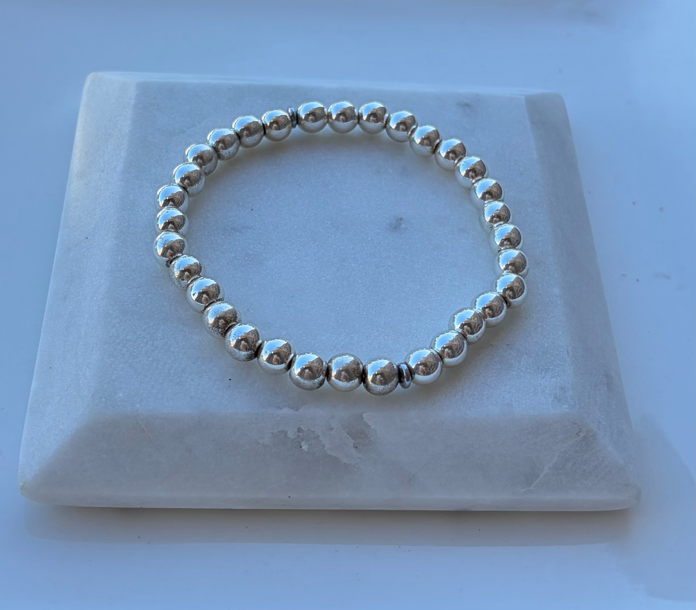 Electroplated silver hematite